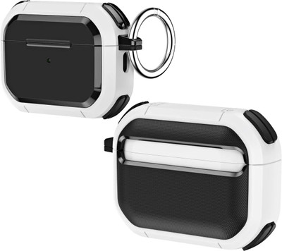KHR Plastic Press and Release Headphone Pouch For Apple Airpods 3rd Generation(For AirPods 3rd Generation 2021 / AirPods 3 [Charging LED Indicate] White)