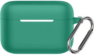 Leiox Silicone Press and Release Earbuds Case For Realme Buds T200 Case(Green)