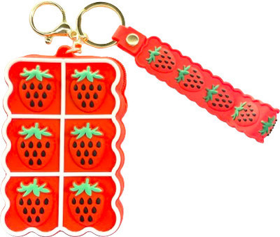 Gadgetshor Silicone Pull String Headphone Case For Apple Airpods 3rd Generation(Multi Strawberry)