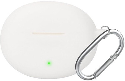 Auronix Silicone Press and Release Earbuds Case For Silicone Case Cover For Onepluss Nord 3 Pro, Nord Buds 3, Onepluss Buds Pro 3(White R)