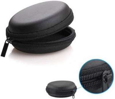 Orionis Leather Zipper Headphone Pouch For Universal(Black)