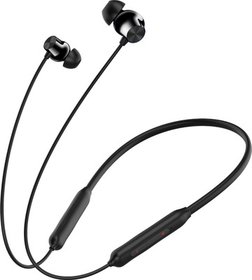 TECHFIRE T60 Bullets Wireless Z Bass Edition Neckband headphone with 40 hr playtime Bluetooth(Boomin Black, In the Ear)