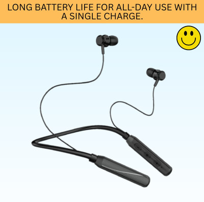 FRONY Coco Bluetooth Wireless Neckband With Magnetic Earbuds and Fast ChargingE48 Bluetooth(Black, True Wireless)
