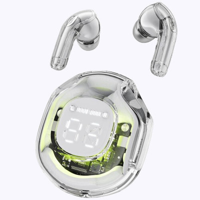 NRP STAR Ultra Pods Pro TWS | Wireless Transparent Earbuds |Quick Charge & HD Sound Bluetooth(White, In the Ear)