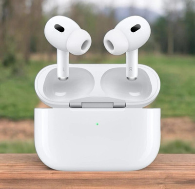 MPpro Airpox Pro 2 (2nd generation) wireless with anc (USB-C) Bluetooth(White, True Wireless)