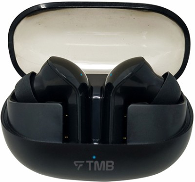 TMB D2-Tune Earbuds with 32H Playback, BT Version 5.2 & Semi Transparent Design Case Bluetooth Headset(Black, True Wireless)