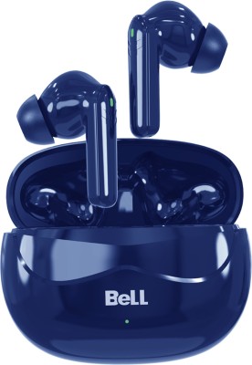 BELL HERO PODS TWS|ENC|40 Hrs Music Playback|IPX5|Touch Sliding & 10mm Dynamic Driver Bluetooth Headset(Blue, True Wireless)
