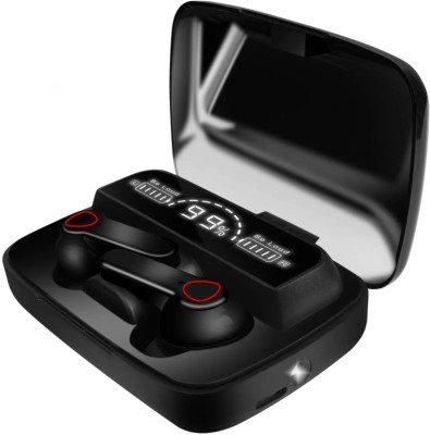 Seashot M19 Wireless Earbuds TWS 5.1 Large Screen Dual LED Digital Display Bluetooth(Black, True Wireless)