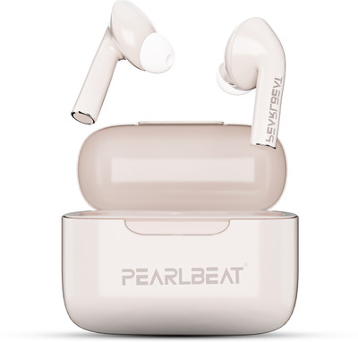 PearlBeat Evergreen Earbuds |Compatible with iPhone 11–15 Pro Max & Android Devices Bluetooth(Beige, True Wireless)