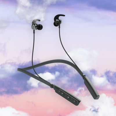 QPG STORE Rokerz 235 Pro Wireless Bluetooth Neckband(0.779 Bluetooth(Black, In the Ear)