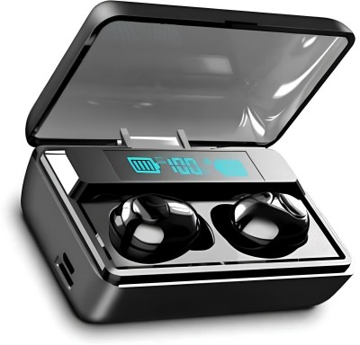 Clairbell T8 True Wireless Earbuds: IPX5, Digital Display Charging Case, HD & Mic vp107 Bluetooth Headset(Black, In the Ear)