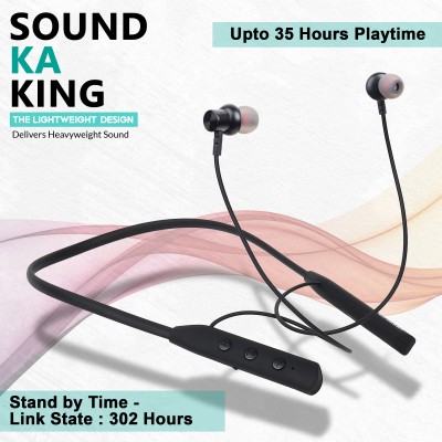Nyc VIRAT- Sound ka King Bluetooth Headset(Black, Gray, Blue, In the Ear)