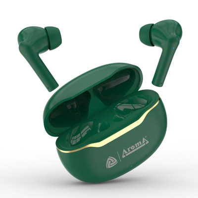 Aroma NB140 Ranger 50 Hours* Playtime |Perfect for Music | Dual Pairing Mode Bluetooth(Green, True Wireless)