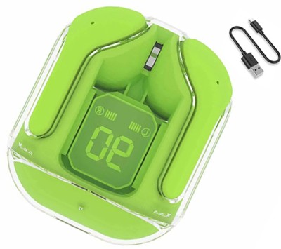 snowbudy 2024 Bluetooth Sports Waterproof Headphone TWS Mini Stereo True Wireless Earbuds Bluetooth Headset(Green, True Wireless)