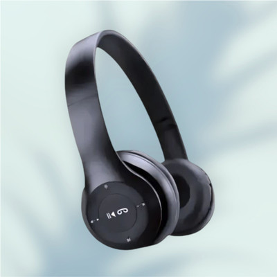 GDS Wireless Headphones with Detachable Aux Cable and Carrying Case_PW Bluetooth & Wired(Black, On the Ear)