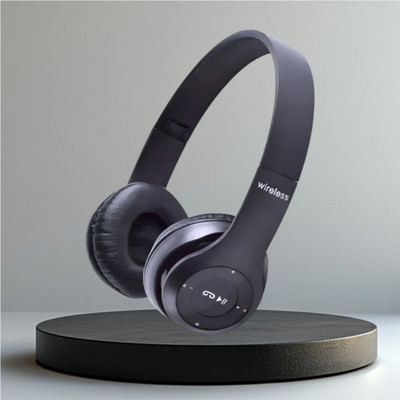 TWS Wireless Bluetooth Headset, Foldable Design, Ultra Bass Boost_Z3 Bluetooth & Wired(Black, On the Ear)