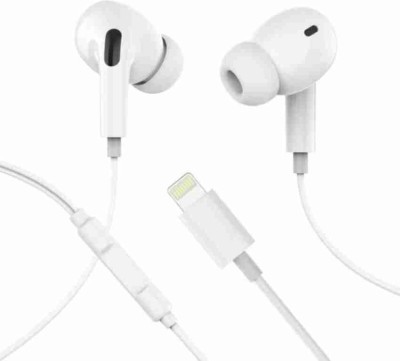 MARS Wired Earphones Headphones for iPhone Earbuds Earphone Headphone Microphone Wired(White, In the Ear)