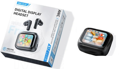 Samurai TWS Earbuds | HD Touch Display | 32dB ANC | Transparency Mode | 40 Hrs Playtime Bluetooth(Black, In the Ear)