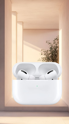 BeatFlow Air-pods Pro Pro 2 (2nd generation) BR24 MagSafe Case-(USB-C) Bluetooth(White, In the Ear)