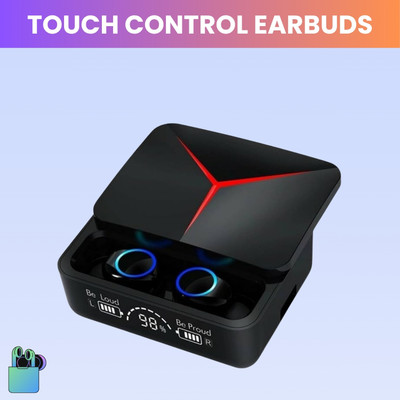 FRONY M90 Wireless Earbuds Slide Design With LED Display, HD Quality Sound & VoiceB425 Bluetooth(Black, True Wireless)