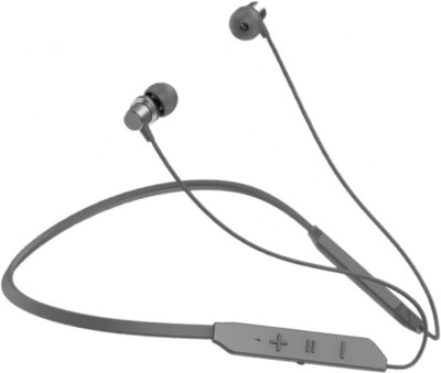 DigiClues Hunter Neckband 42 Hrs Playtime with Mic Powerfull Stereo Sound Quality Bluetooth(Grey, True Wireless)