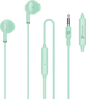 Ultraprolink Pastels UM1130 Noise Isolation Hands free Earphones with Mic Wired(Green, In the Ear)