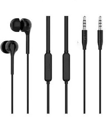 itel EARPHONE K9 IN-LINE MICROPHONE,BUILT-IN MUSIC&CALL CONTROL Wired Headset(Black, In the Ear)