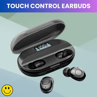 GUGGU T2 TWS 5.0 Bluetooth Earbuds With Full Touch Control Headphone & Led DisplayY26 Bluetooth(Black, True Wireless)
