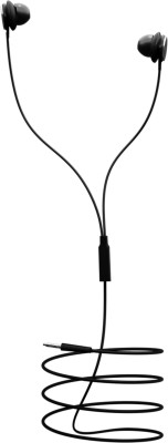 IAIR S8Max in-Ear Wired Earphone with Mic,Enhanced bass, Soft Silicon Ear Tips- Black Wired Headset(Black, In the Ear)