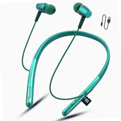 ZTNY Neckband Bluetooth Headphones Wireless Sport Stereo Headsets Earphones Bluetooth(LITE GREEN, In the Ear)