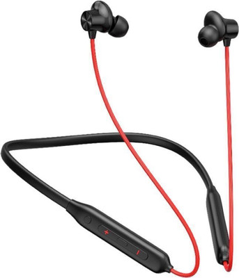 URNEED FVIP New Arrival Wireles 60Hr Playback Headphone (MEGNETIC ONN OFF) Bluetooth & Wired(Red, Black, In the Ear)