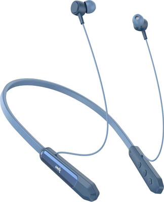 Unix Collar Classic 76 Hours Playing Time Fast Charging Bluetooth Neckband Earphone Bluetooth(Blue, In the Ear)