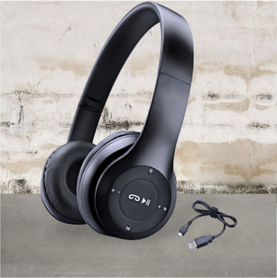 GDS Wireless Gaming Headset with Bluetooth, Foldable Frame, and Mic_MB Bluetooth & Wired(Black, On the Ear)