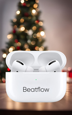 BeatFlow Buds2 Pro with 48Hrs Playback,Deep Bass,BM208 Bluetooth(White, True Wireless)
