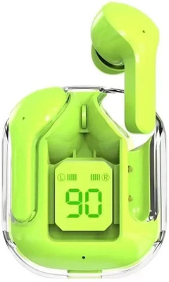 IAIR Ozo Lite | 25Hrs Playtime | ENC Technology | 13mm Driver | Transparent Design | Bluetooth(Pear Green, True Wireless)