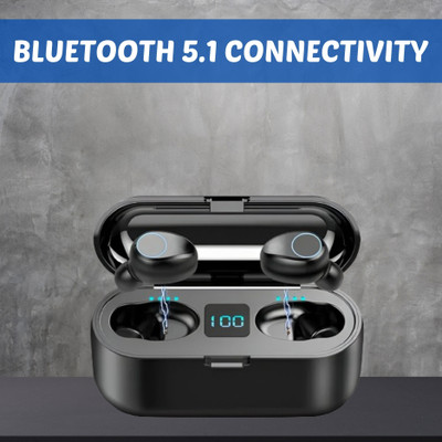 FRONY F9 (Wireless Earbuds) Bluetooth 5.1 TWS (Earphones) Full Touch ControlC24 Bluetooth(Black, True Wireless)