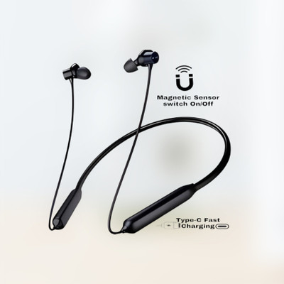 TWS Pro Neckband With Upto 48 Hours Playback & Fast Charging Earphone_8Q Bluetooth & Wired(Black, In the Ear)