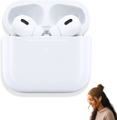 DRUMSTONE Wireless Earbuds Bluetooth AirPods Pro 2 Type-C Bluetooth(White, In the Ear)