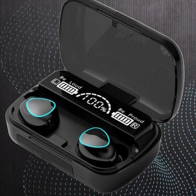 SKYPHR S10 Wireless Earbuds TWS 5.1 Dual LED Digital Display Ear Earphones M10-136 Bluetooth(Black, In the Ear)
