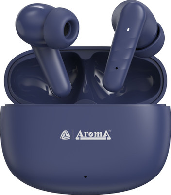 Aroma NB126 Berry V5.4 Upto 60Hr Playtime* Dual Paring, Fast Charging, Heavy Bass Bluetooth(Graphite Blue, True Wireless)