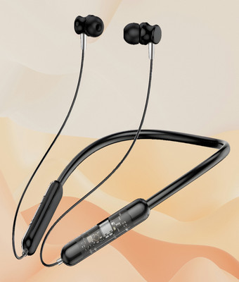 GEMFLY N70 Fast Charging Transparent Desine Battery Life 3 Days wireless neckband G38 Bluetooth(Black, In the Ear)