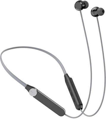 IZWI Z-255 Z Plus Wireless Neckband with AI Fast Charge, 37HRS Battery Headphone[ZG6] Bluetooth & Wired Gaming(Grey, In the Ear)