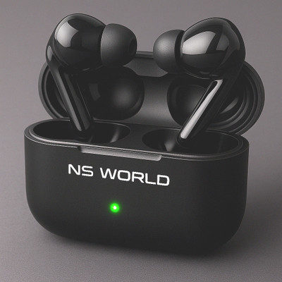 NS WORLD B3 Airbuds Tws |Max Power| HD Sound | BT Earbuds |Mic & Touch Controls Headphone Bluetooth(Black, True Wireless)