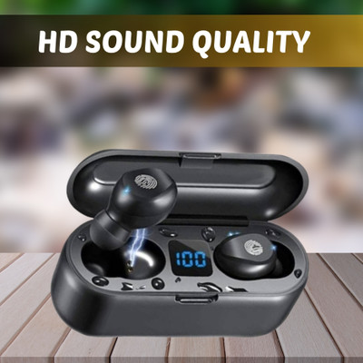 FRONY F9 (Wireless Earbuds) Bluetooth 5.1 TWS (Earphones) Full Touch ControlC132 Bluetooth(Black, True Wireless)
