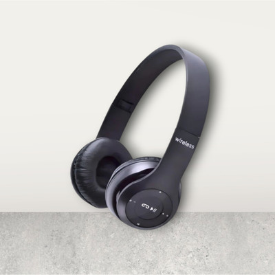 TWS High-Quality Bluetooth Headset with Microphone for Clear Sound._VY Bluetooth & Wired(Black, On the Ear)