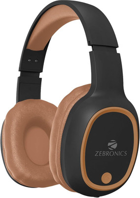 ZEBRONICS ZEB-THUNDER Bluetooth(Brown, On the Ear)