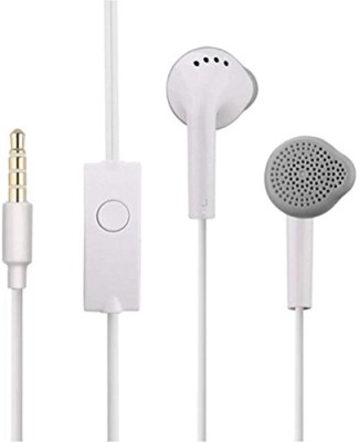MSNR Stereo Music Noise Canceling Headset With Mic For Android For Samsung 02 Wired Headset(White, In the Ear)