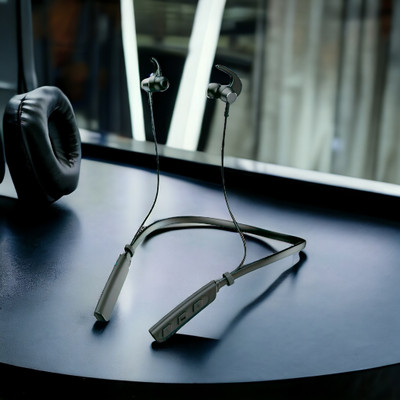 GPQ STORE Rokerz 235 Pro Wireless Bluetooth Neckband(0.1884 Bluetooth(Black, In the Ear)