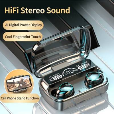 3500mah led bluetooth wireless earphones headphones earbuds tws 2025 touch control sport headset noise cancel earphone headphone