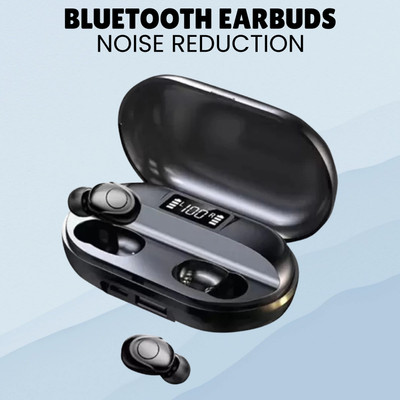 GUGGU T2 (Earbuds)TWS 5.0 Bluetooth With LED Display Compatible for All SmartphoneJ372 Bluetooth(Black, True Wireless)